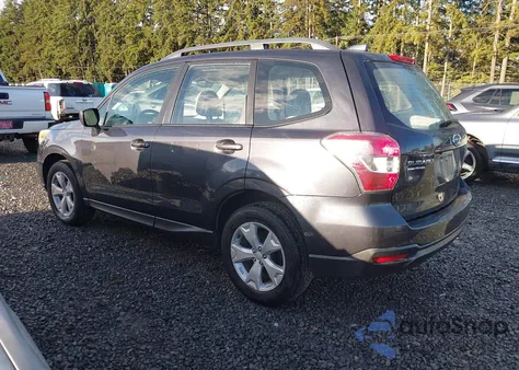 2016 Subaru Forester 2.5I z USA, uszkodzony, nr VIN JF2SJABC4GH551807